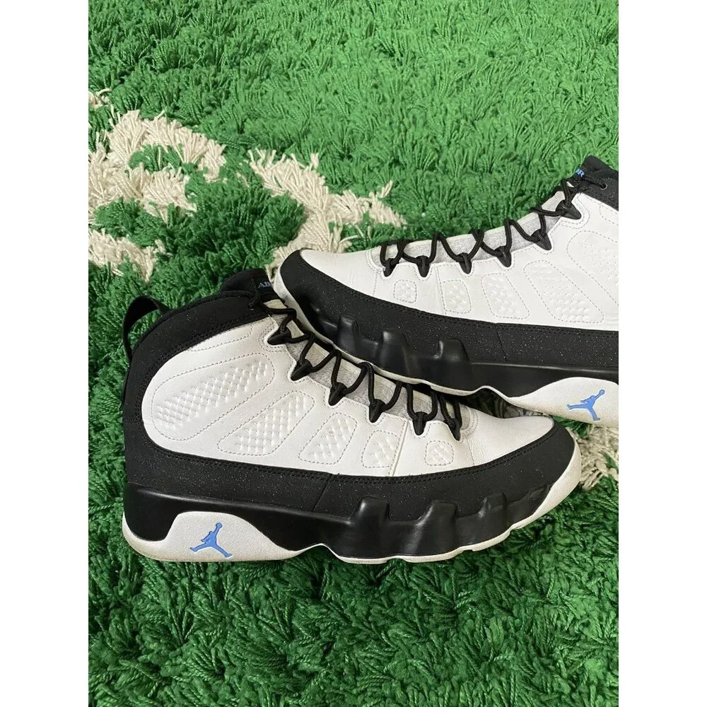 Jordan Retro 9 Men’s Basketball Shoes - White/Black/Blue